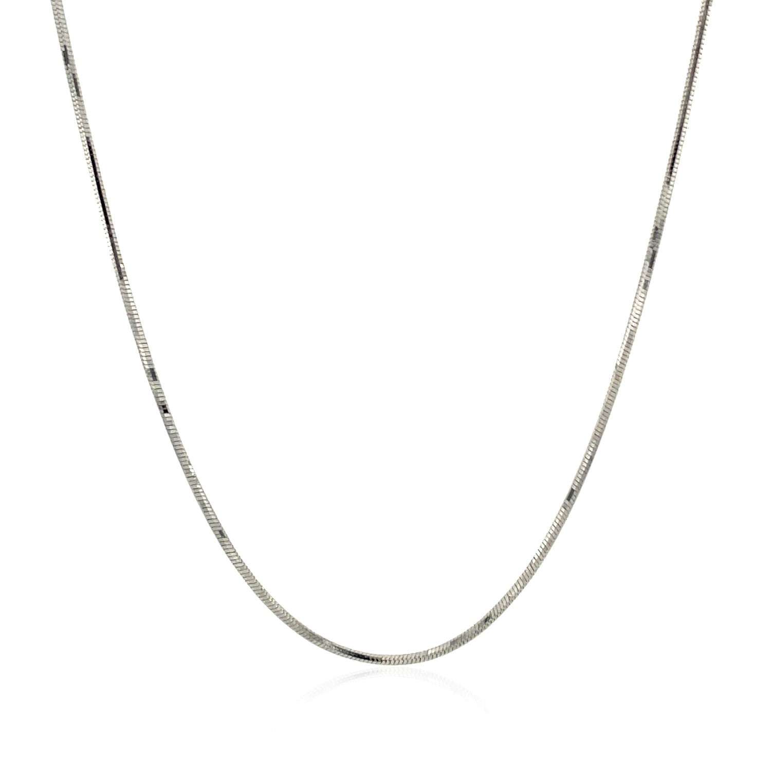 14k White Gold Adjustable Snake Chain 0.85mm by Bids.com