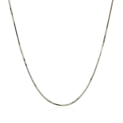 14k White Gold Adjustable Snake Chain 0.85mm by Bids.com