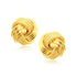 Interweaved Love Knot Stud Earrings in 14k Yellow Gold(12.7mm) - DestGlow