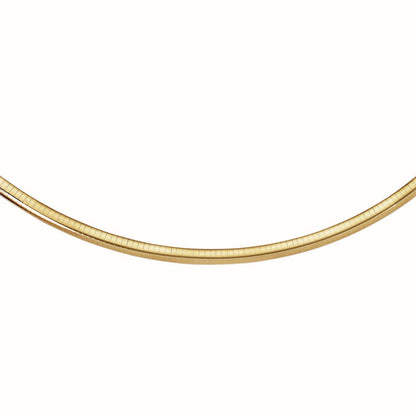 14k Yellow Gold Classic Omega Style Chain (6 mm) by Bids.com