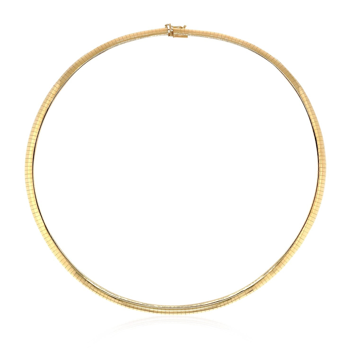 14k Yellow Gold Classic Omega Style Chain (6 mm) by Bids.com