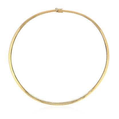 14k Yellow Gold Classic Omega Style Chain (6 mm) by Bids.com