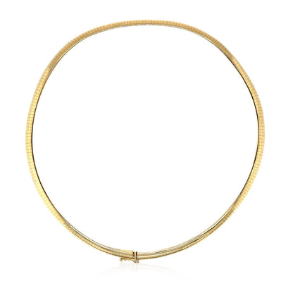 14k Yellow Gold Classic Omega Style Chain (6 mm) by Bids.com