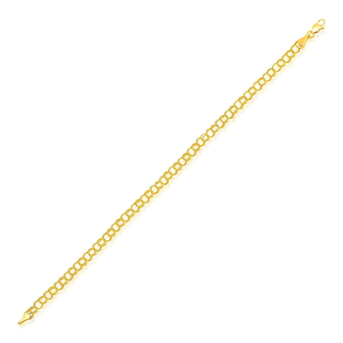 14k Yellow Gold Lite Charm Bracelet (4.00 mm) 