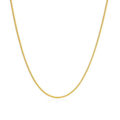 10k Yellow Gold Wheat Chain 1.0mm by Bids.com