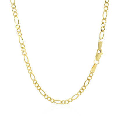 2.8mm 14k Yellow Gold Solid Figaro Chain by Bids.com