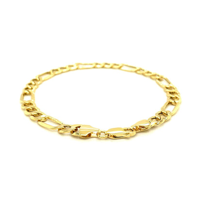 6.5mm 14k Yellow Gold Lite Figaro Bracelet by Bids.com