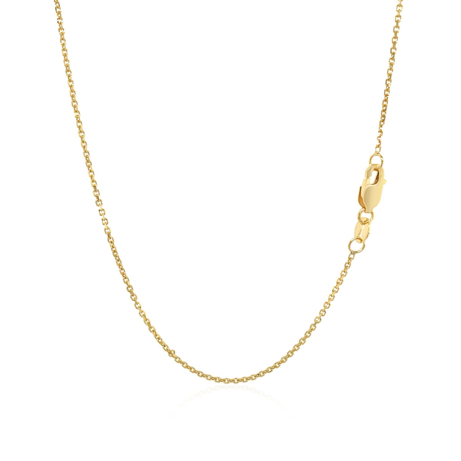 10k Yellow Gold Cable Chain 1.1mm by Bids.com