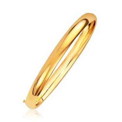 Classic Bangle in 14k Yellow Gold (6.0mm) by Bids.com