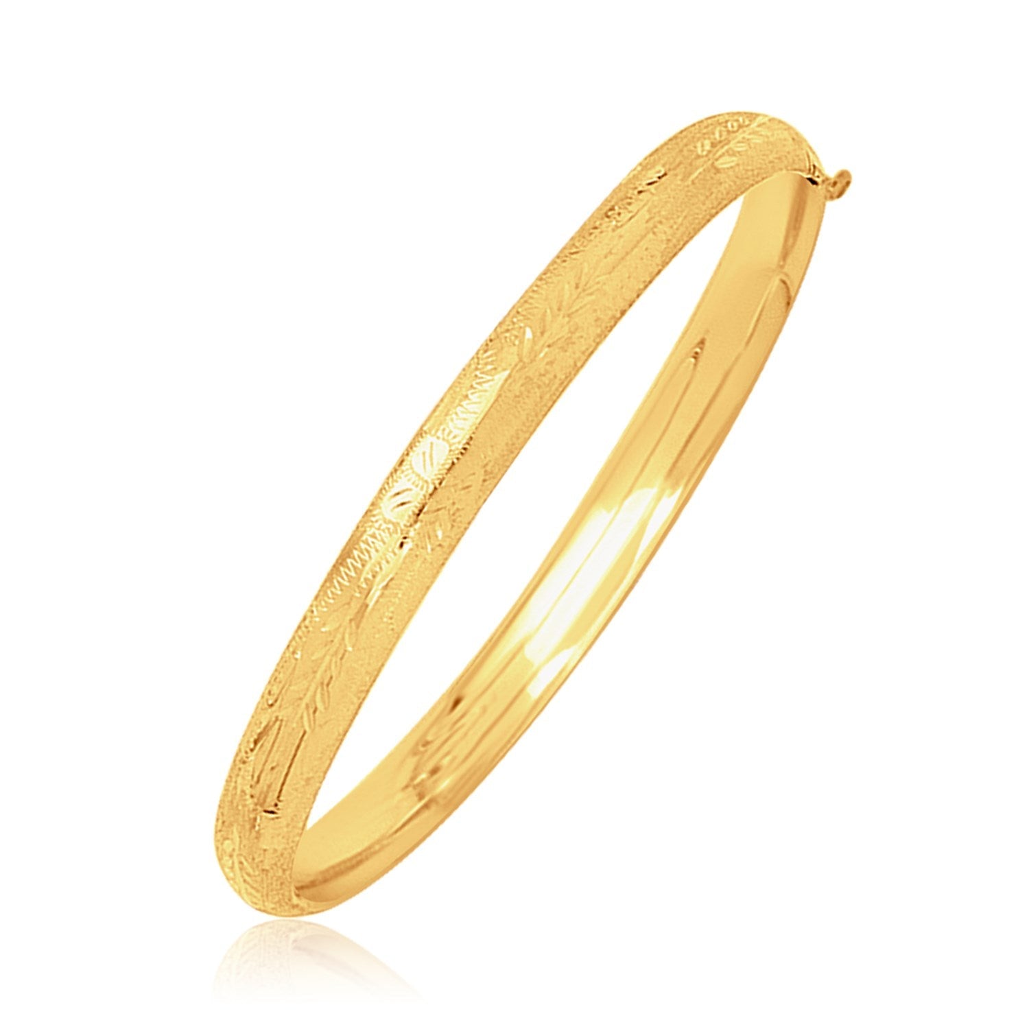 14k Yellow Gold Dome Motif Children&