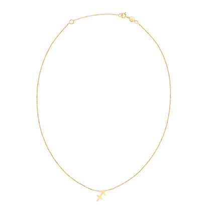 14K Yellow Gold Sagittarius Necklace 