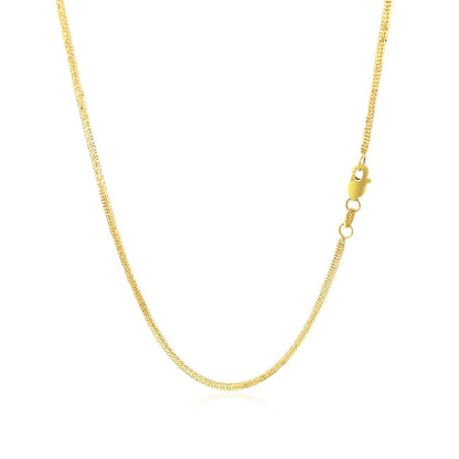 14k Yellow Gold Foxtail 1.0mm Chain by Bids.com