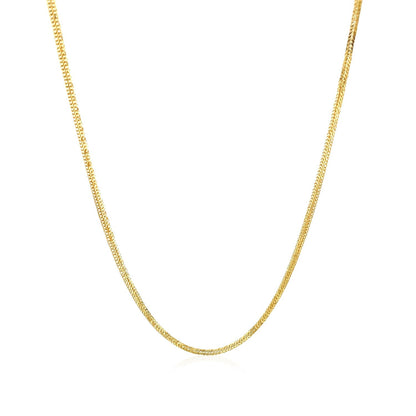 14k Yellow Gold Foxtail 1.0mm Chain by Bids.com