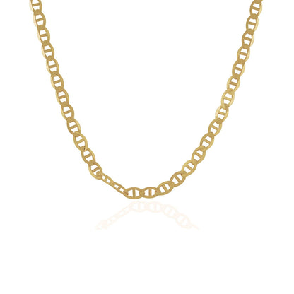 4.5mm 10k Yellow Gold Mariner Link Chain by Bids.com