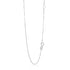 14k White Gold Adjustable Box Chain 0.6mm - necklaces