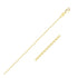 14k Yellow Gold Diamond Cut Cable Link Chain 1.1mm 