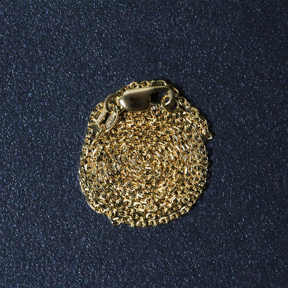 14k Yellow Gold Diamond Cut Cable Link Chain 1.1mm by Bids.com