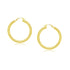14k Yellow Gold Polished Hoop Earrings (4x25mm) - earrings
