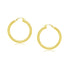 14k Yellow Gold Polished Hoop Earrings (4x25mm) 