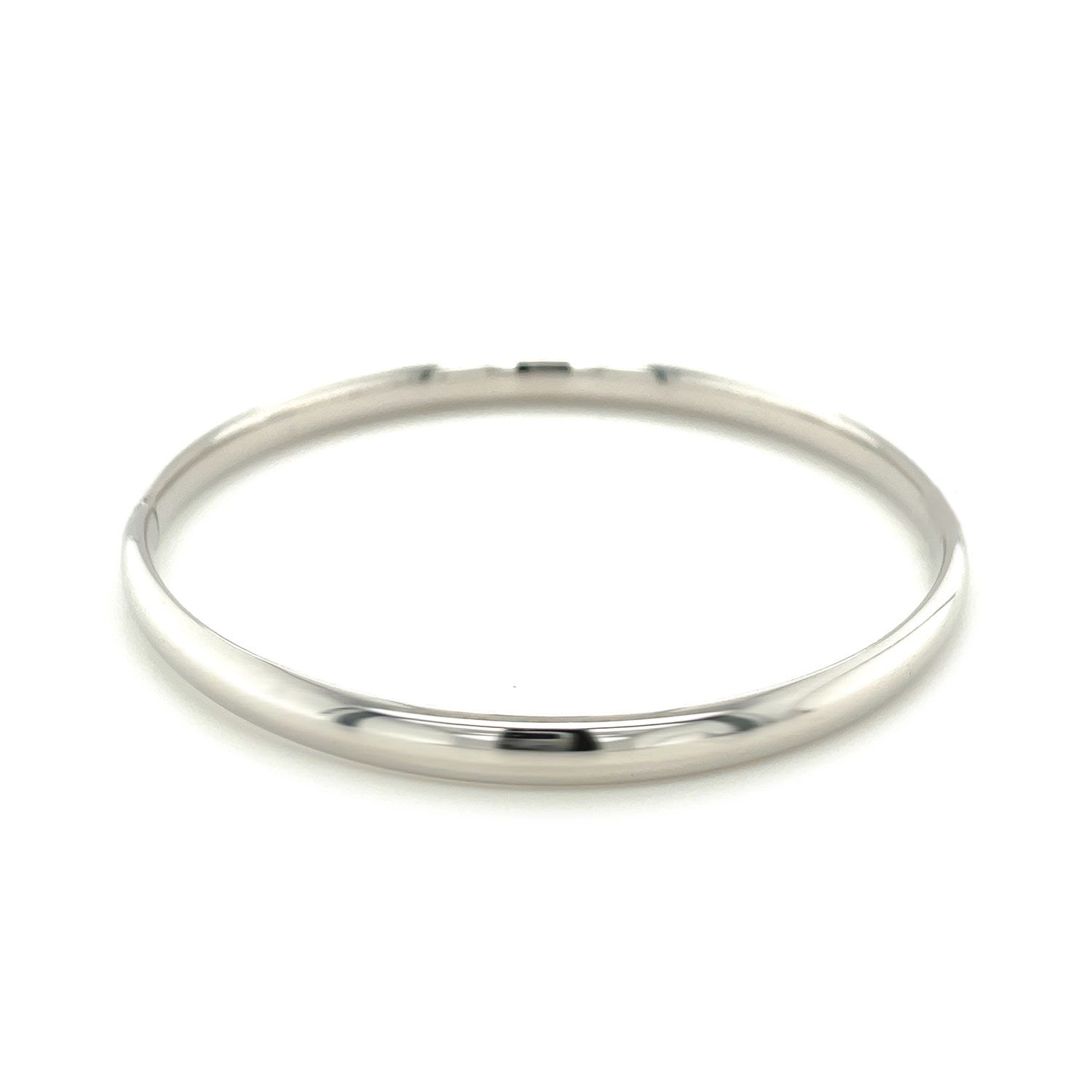 Classic Bangle in 14k White Gold (5.0mm) by Bids.com