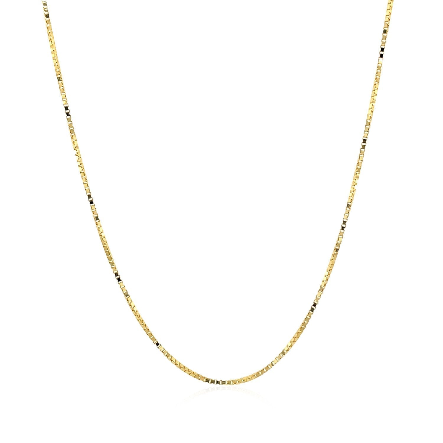 14k Yellow Gold Classic Box Chain (0.68 mm) 