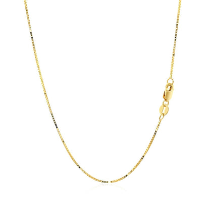 14k Yellow Gold Classic Box Chain (0.68 mm) 