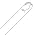14k White Gold Adjustable Box Chain (0.70 mm) by Avera Group