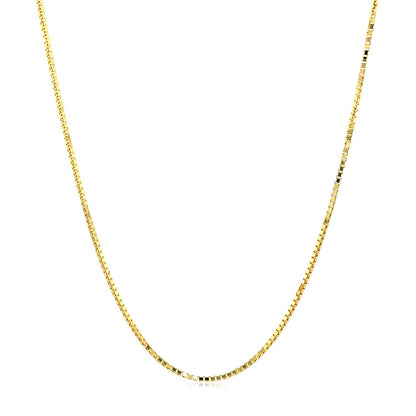 14k Yellow Gold Octagonal Box Chain 1.0mm by Bids.com