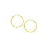 14k Yellow Gold Polished Hoop Earrings (15 mm) - earrings