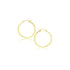 14k Yellow Gold Polished Hoop Earrings (20 mm) 