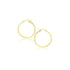 14k Yellow Gold Polished Hoop Earrings (20 mm)