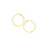 14k Yellow Gold Polished Hoop Earrings (20 mm) - earrings