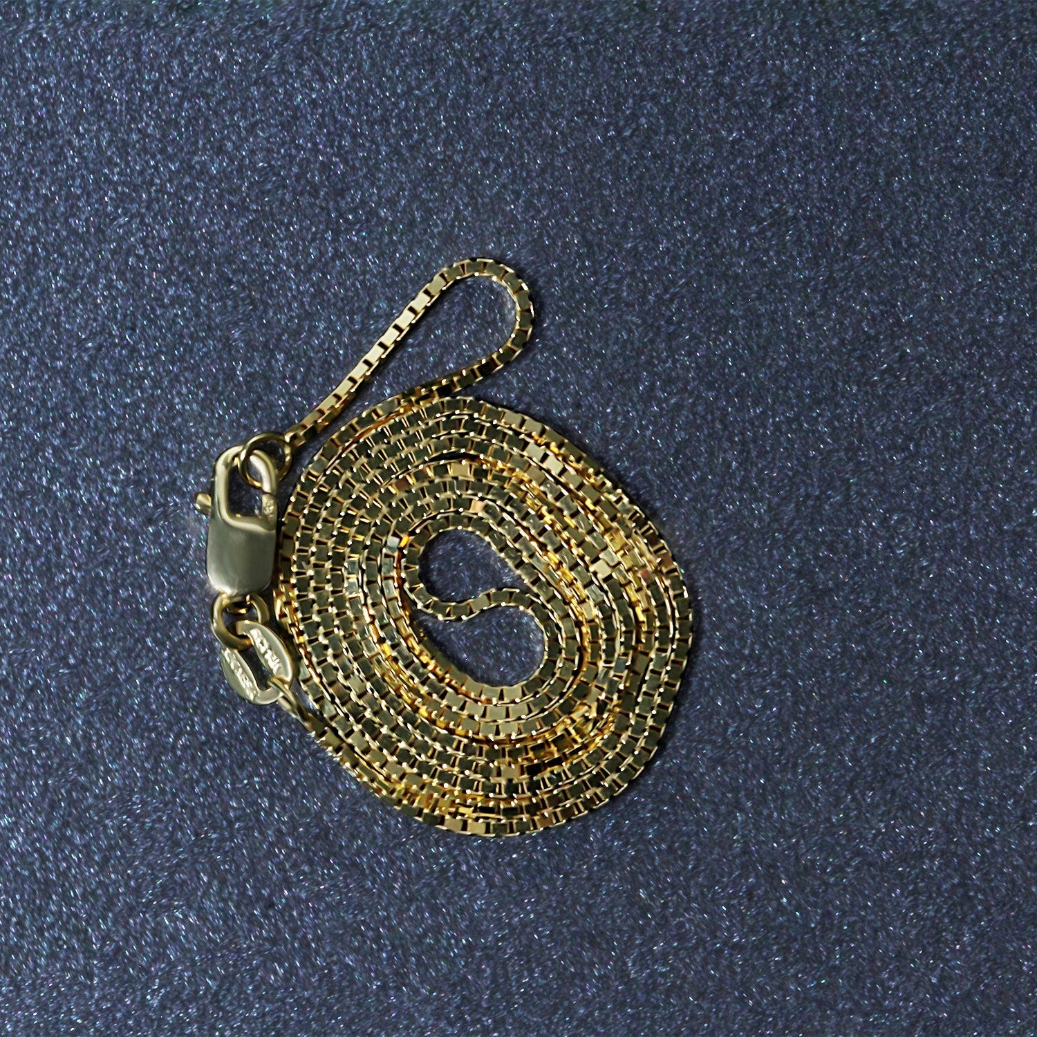14k Yellow Gold Classic Box Chain 1.0mm by Bids.com