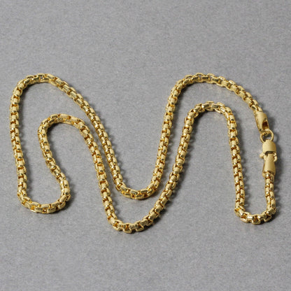2.4mm 14k Yellow Gold Round Box Chain by Bids.com