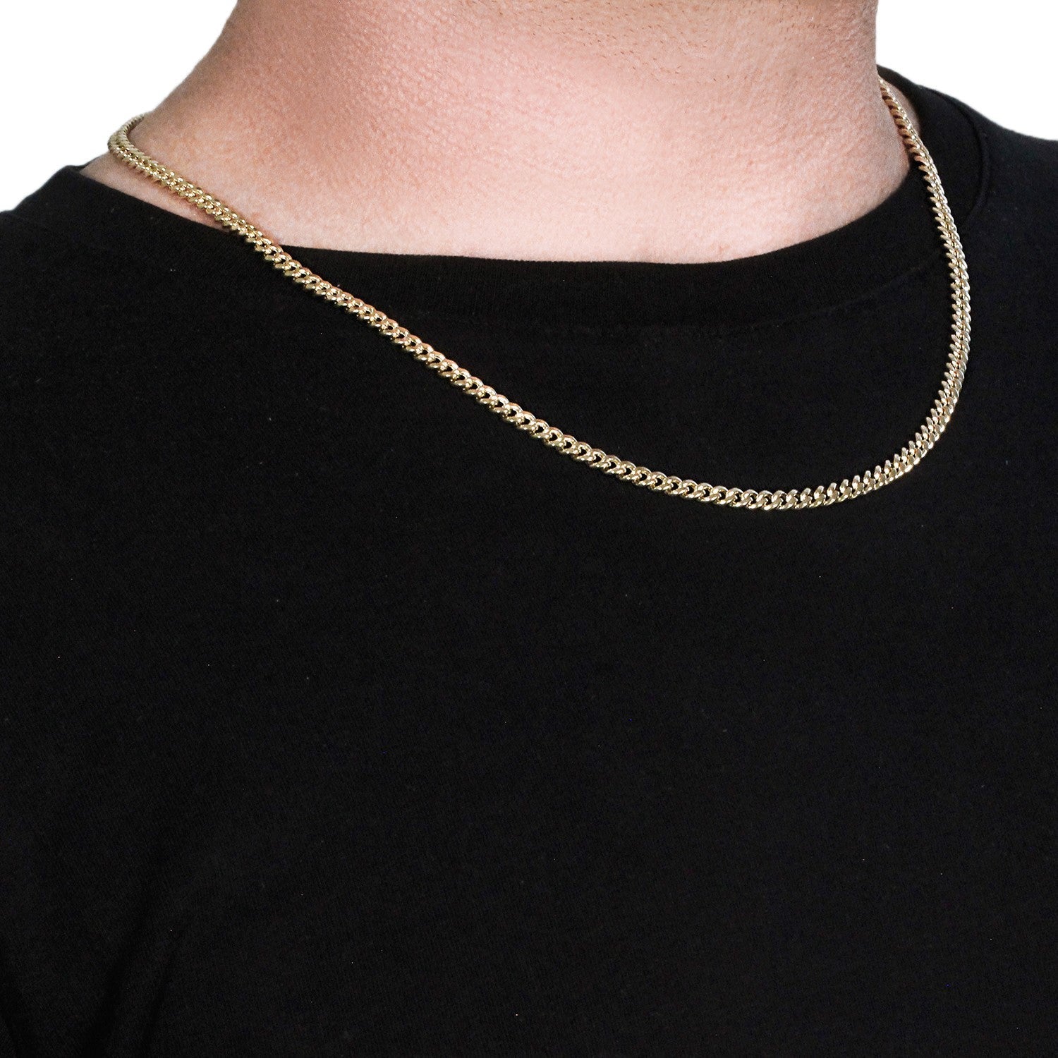 10k Yellow Gold Semi Solid Miami Cuban Chain (4.50 mm) by Bids.com
