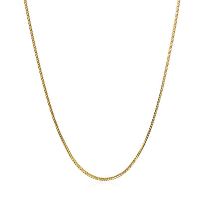 14k Yellow Gold Franco Chain 0.9mm by Bids.com