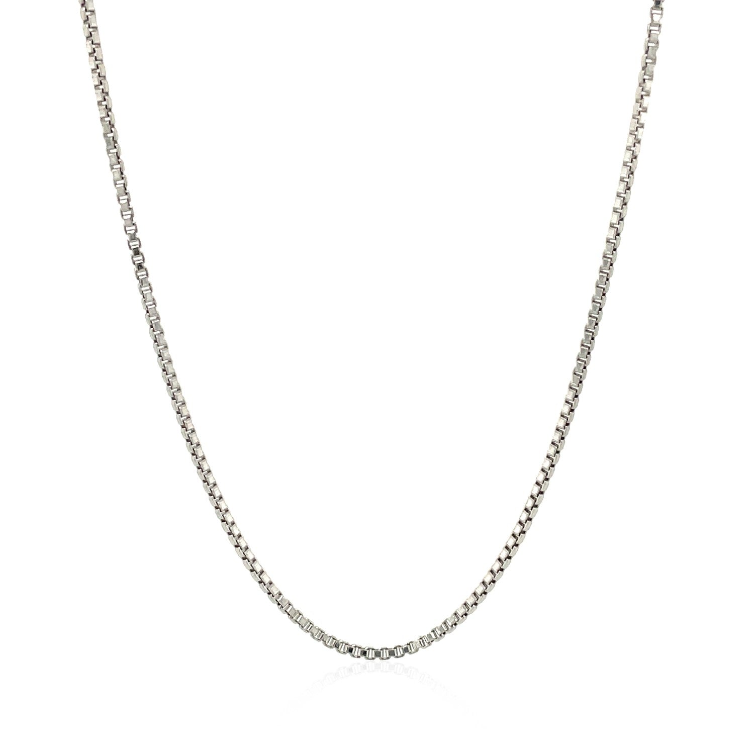 Sterling Silver Rhodium Plated Box Chain 1.3mm by Bids.com