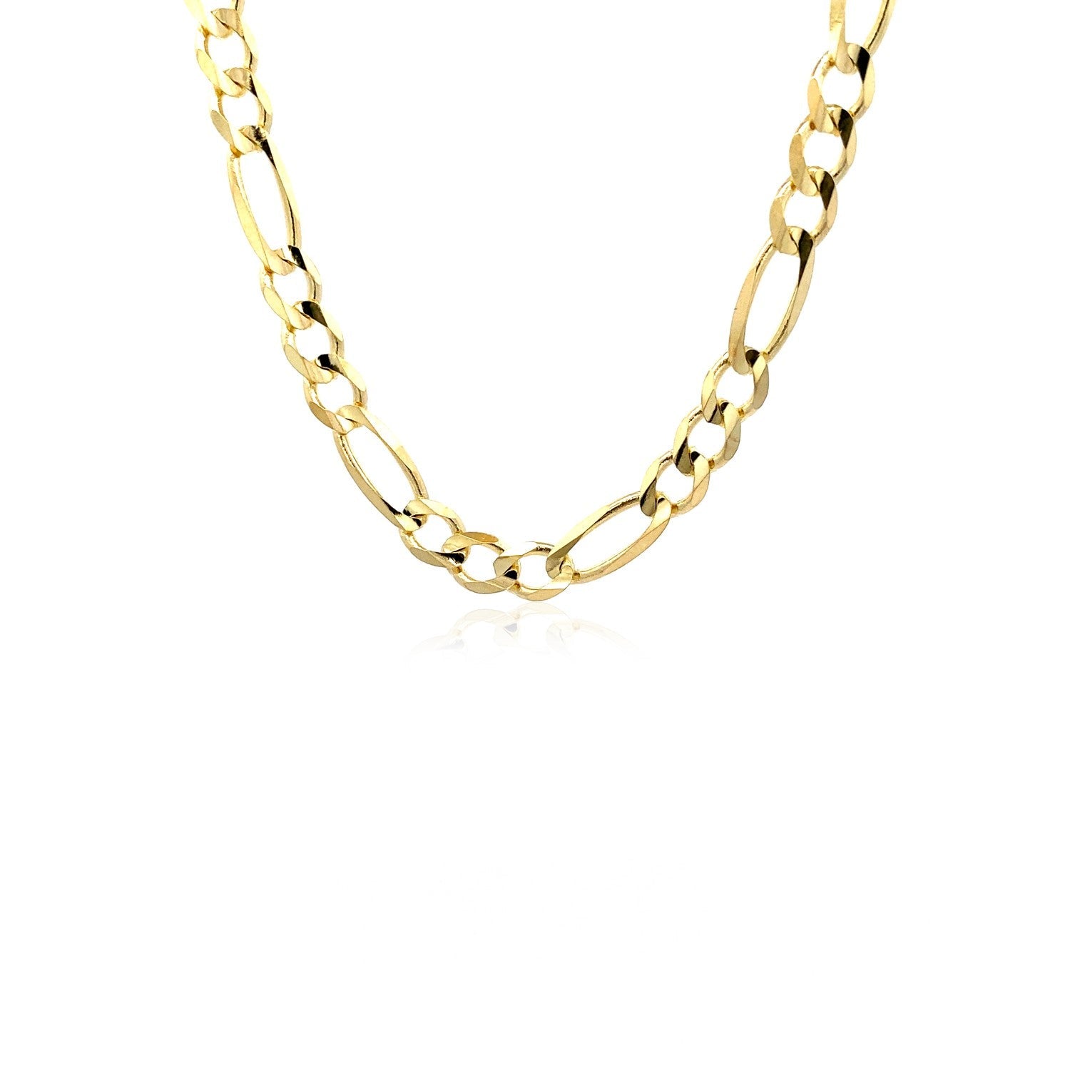 6.0mm 14k Yellow Gold Solid Figaro Chain by Bids.com