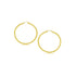 14k Yellow Gold Polished Hoop Earrings (3x20mm) by Avera Group