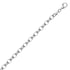 Sterling Silver Polished Charm Bracelet with Rhodium Plating (5.10 mm) 