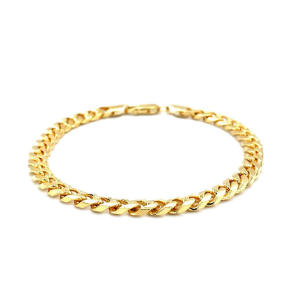 14k Yellow Gold Solid Miami Cuban Bracelet (6.00 mm) 