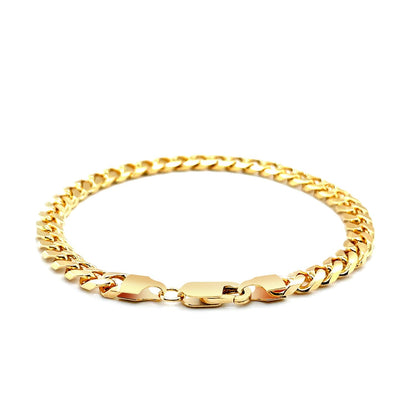 5.8mm 14k Yellow Gold Solid Miami Cuban Bracelet by Bids.com