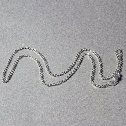 14k White Gold Diamond Cut Cable Link Chain 1.5mm by Bids.com