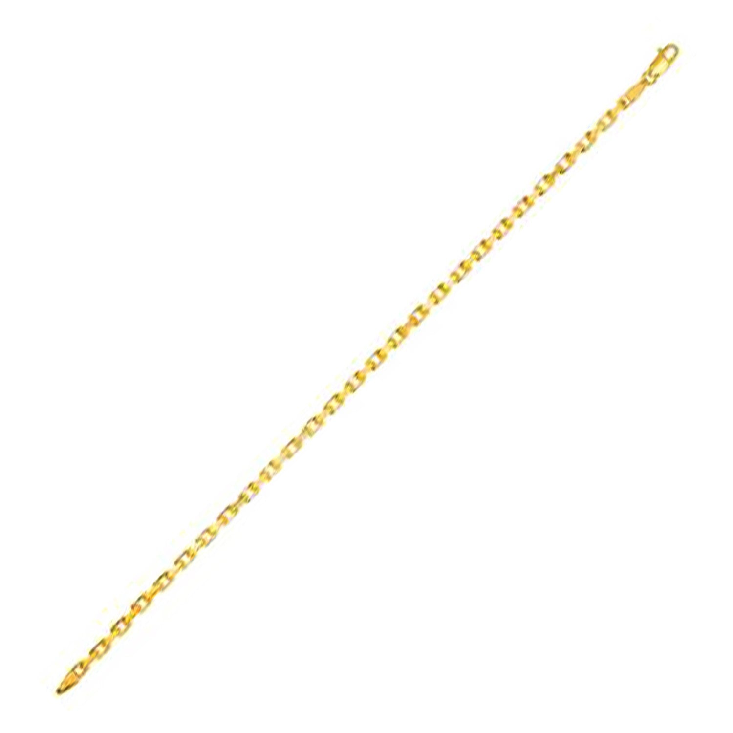 14k Yellow Gold French Cable Link Chain (2.50 mm) by Bids.com