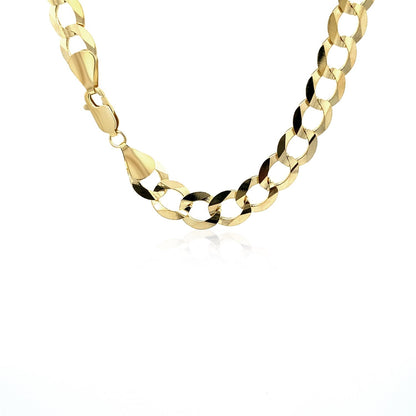 8.2mm 14k Yellow Gold Solid Curb Chain by Bids.com