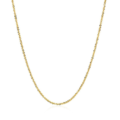 14k Yellow Gold Sparkle Chain 1.1mm by Bids.com