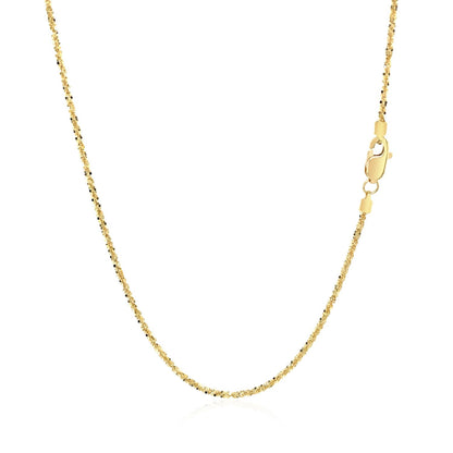14k Yellow Gold Sparkle Chain 1.1mm by Bids.com