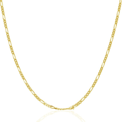 14k Yellow Gold Solid Figaro Chain 1.9mm by Bids.com
