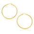 14k Yellow Gold Polished Hoop Earrings (1.5x30mm) - earrings