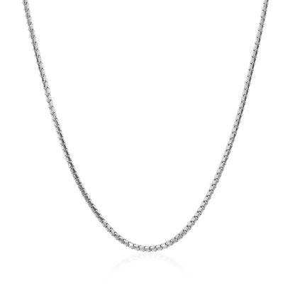 14k White Gold Ice Chain 1.3mm - DestGlow